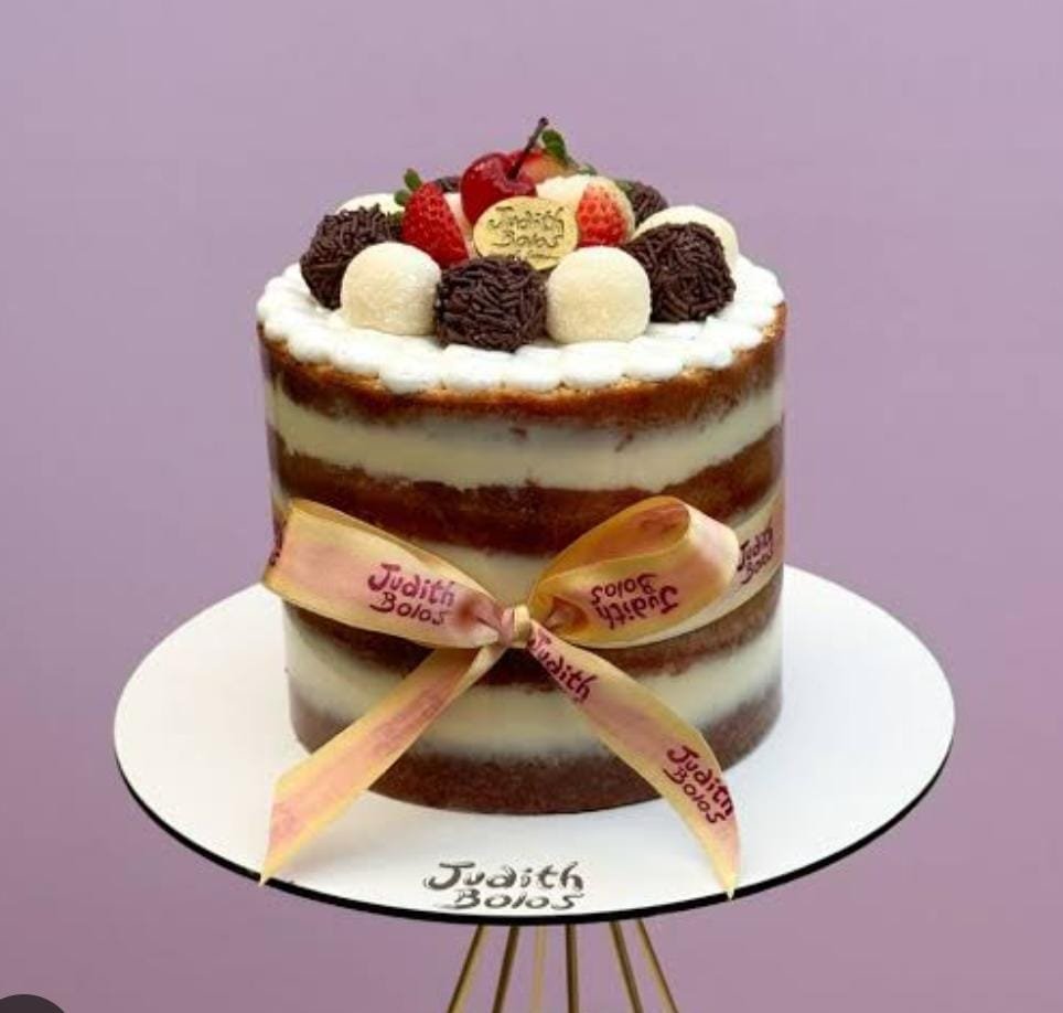 Bolo naked no acetato | casadinho